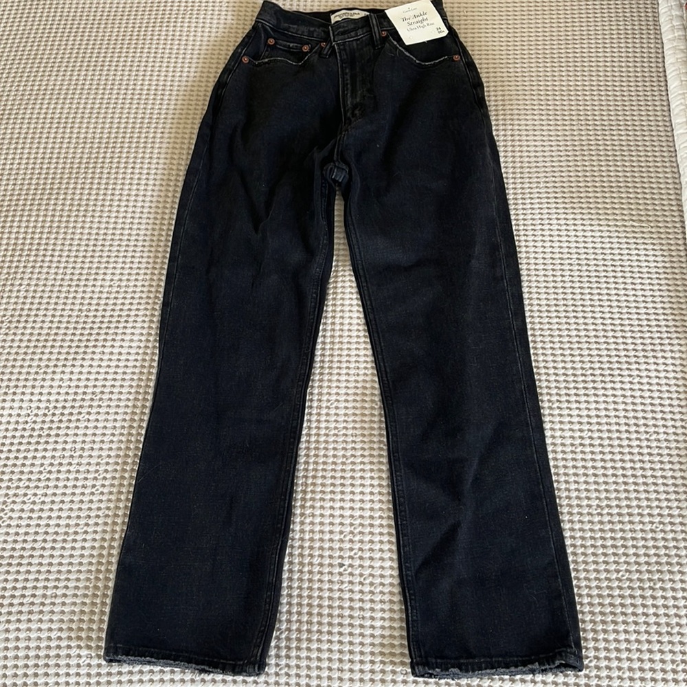 Curve love- Ultra high rise ankle straight jean